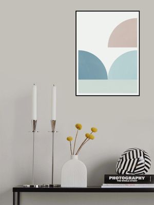 Geometric Shapes in Muted Pastel Tones