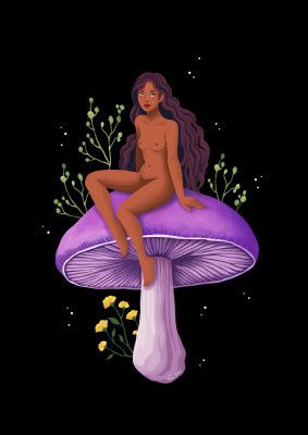 Purple Mushroom Fairy