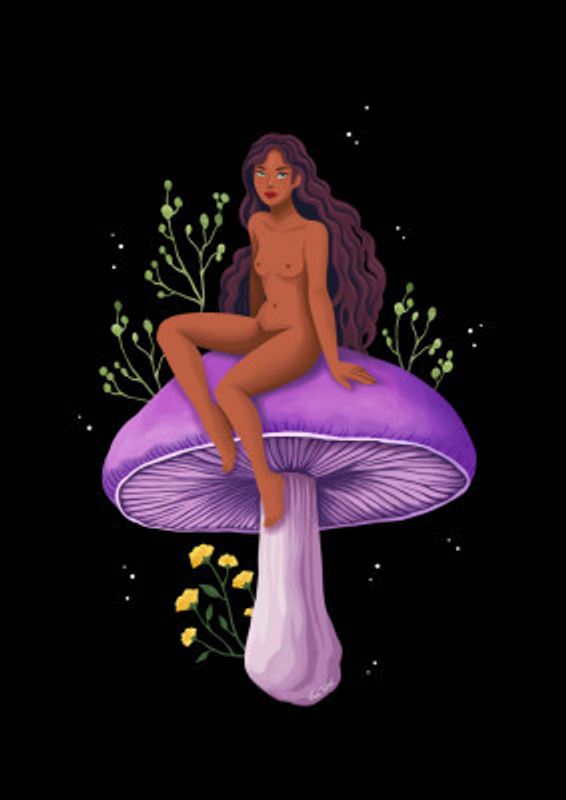 Purple Mushroom Fairy
