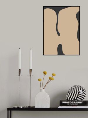 Graphic Beige Shapes Art