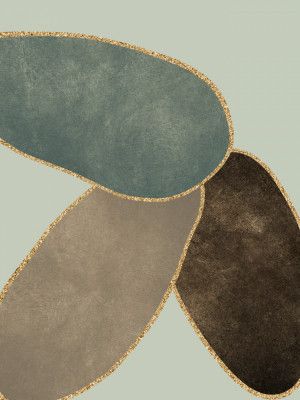 Abstract Circles With Gold 3