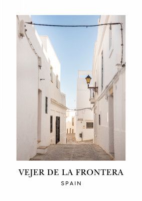 Vejer de La Frontera Spain Travel poster