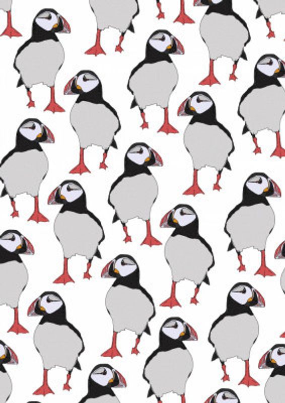 Puffin Bird Pattern