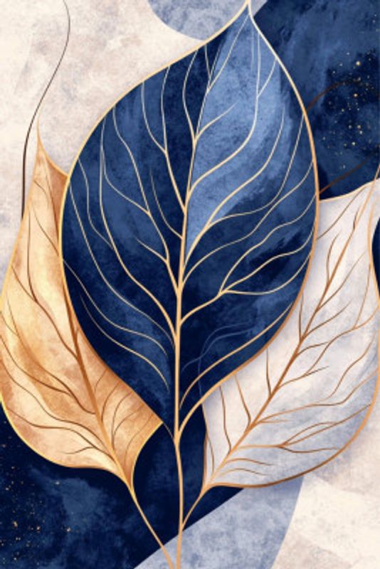 Abstract Leaves in Blues 2