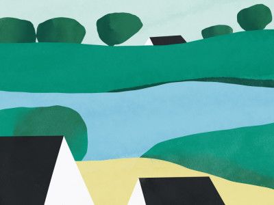 Serene Hillside View