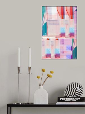 Blue Pink Shapes No1