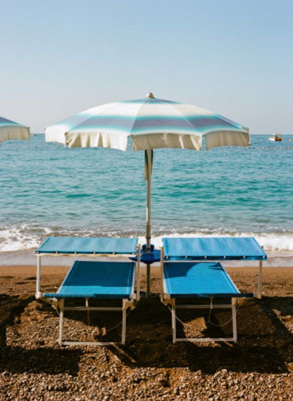 Positano Beach IV on Film