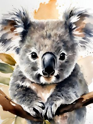 Little Koala Aquarell