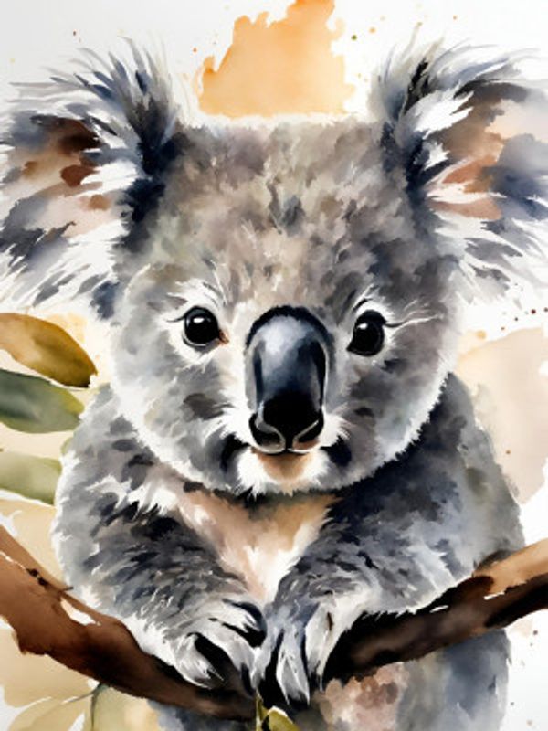 Little Koala Aquarell