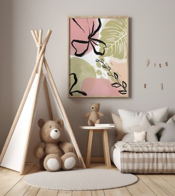 Botanical Green N Pink 3