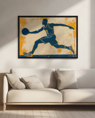 Basketball Run American Blue Yellow