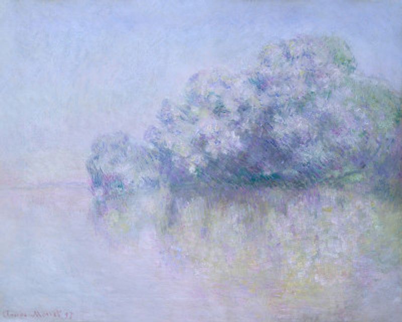 Île Aux Orties Near Vernon (1897) By Claude Monet
