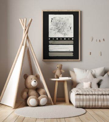 Midnight Cream Delight Abstraction