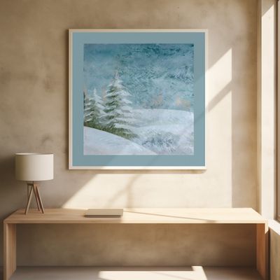 Winter Scene: Christmas Tree Vintage Style 5