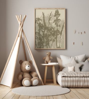 Misty Meadow. Abstract Botanical Art No.10