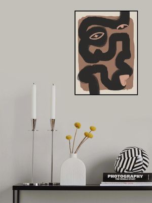 Abstract Black Portrait