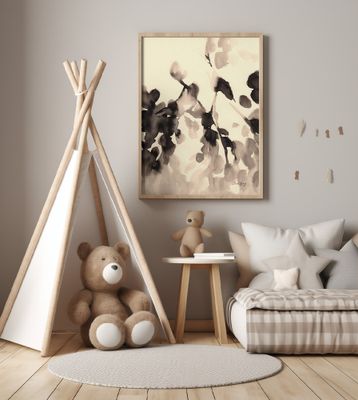 Leaves Abstract In Ink II