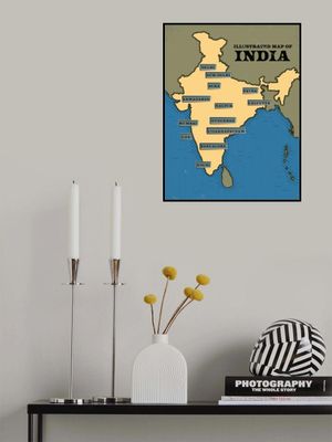Illustrated Map Of India
