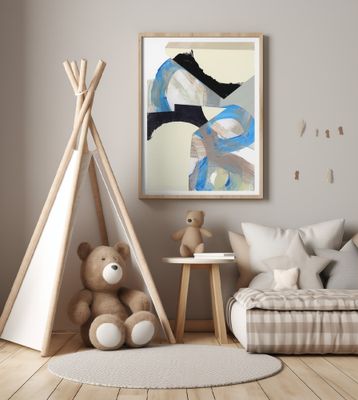 Blue Neutral Beige Black 1