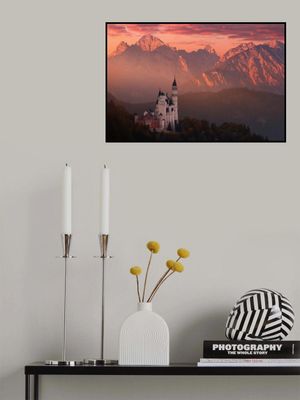 Red morning above the castle