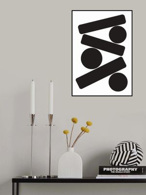 Bold Black Geometric Shapes