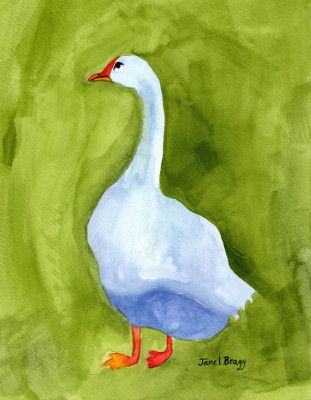 Elegant White Goose