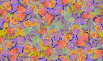 Repeatpattern Bouquethearts1purplepassion