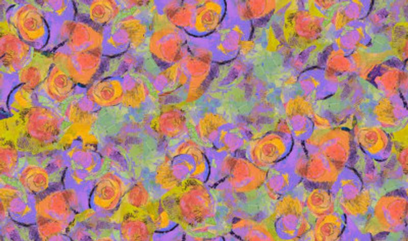 Repeatpattern Bouquethearts1purplepassion