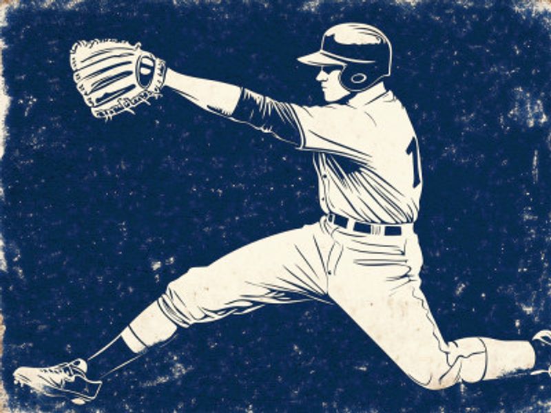 American Baseball Catcher