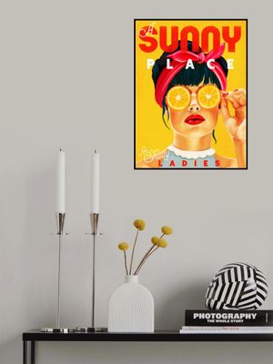 A Sunny Place For Shady Ladies Orange Pinup Art