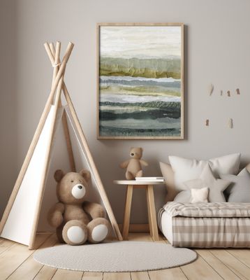 Distant Glow Portrait Diptych II