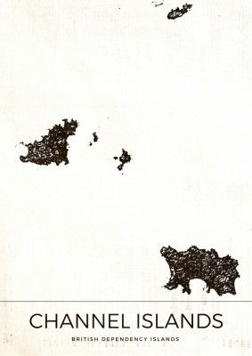 Channel Islands Vintage Map