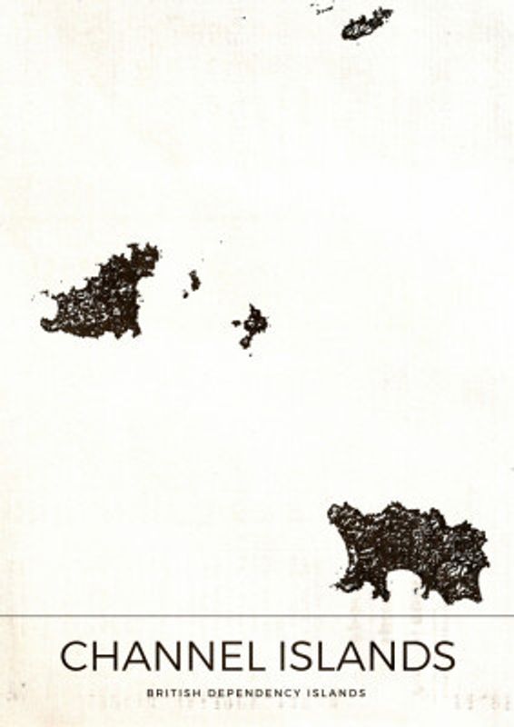 Channel Islands Vintage Map