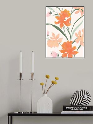 Floral Pattern With Abstract Colorful Flowers