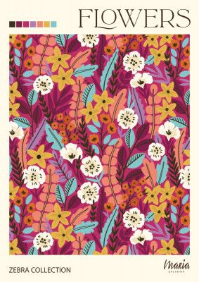 FLOWERS. Zebra Collection