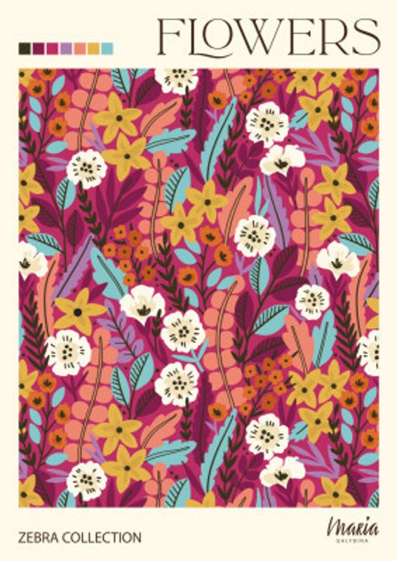 FLOWERS. Zebra Collection