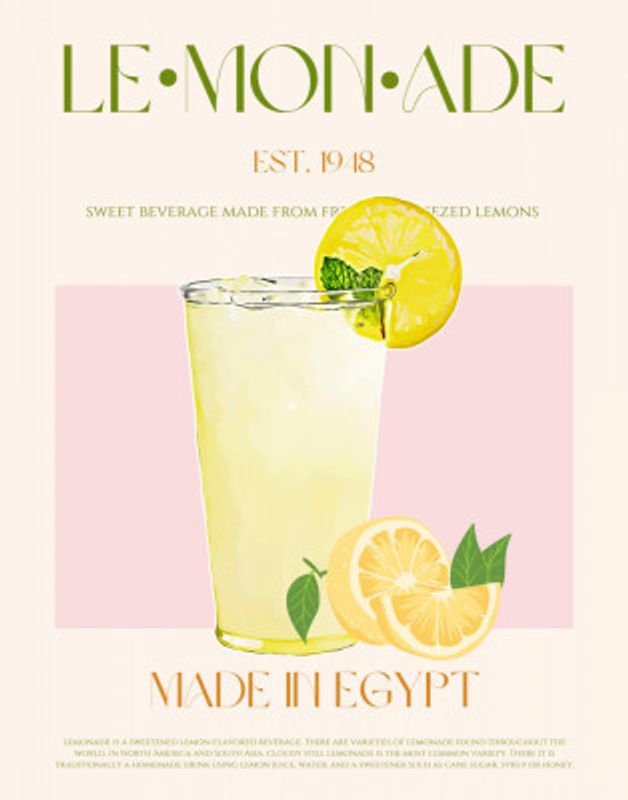 Refreshing Glass of Lemonade