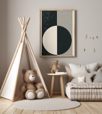 Black and White Planets Series #3