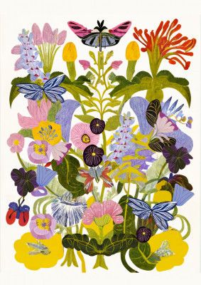 Abstract Autumn Floral