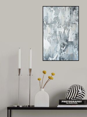 Textured Layers Of White And Gray