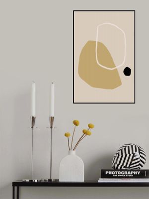 Beige and Black Geometric Shapes