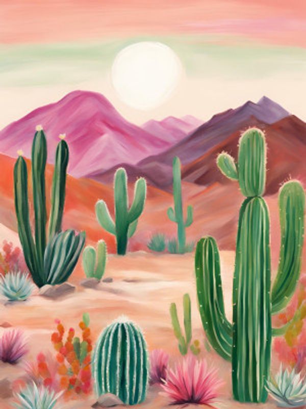 A Vibrant Desert Landscape
