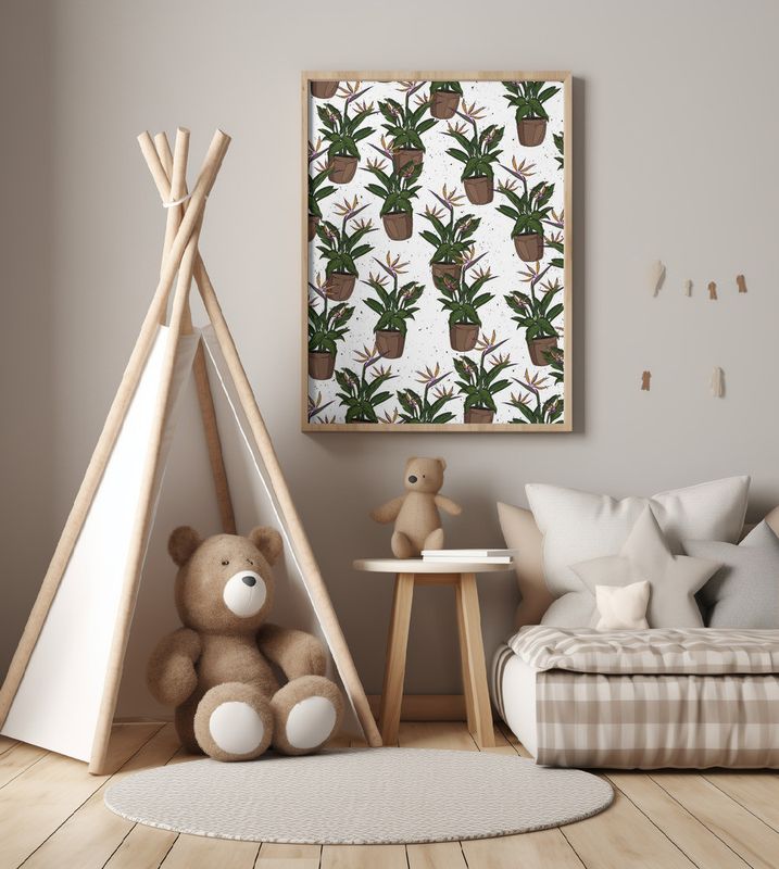 Bird Of Paradise Pattern