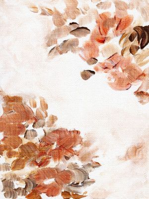 Painterly Brown Blossom Lll