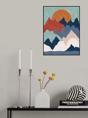 Abstract Mountain Landscape Art