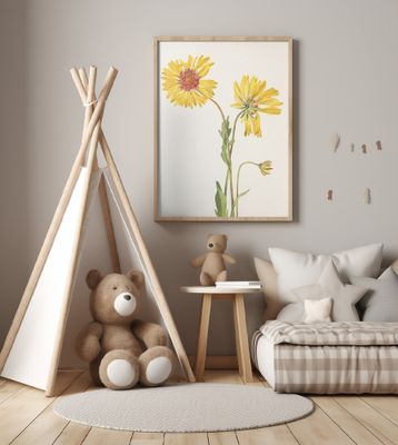 Perennial Gaillardia From North American Wildflowers (1925) By Mary Vaux Walcott.