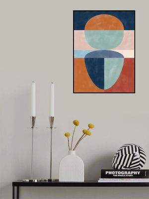 Geometric Shapes In Muted earth tones