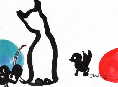 Playful Cat Mouse Bird