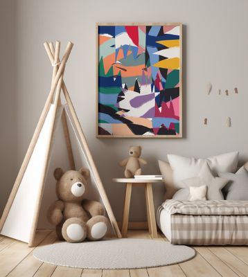 Geometrical Cut Out With Ribbons