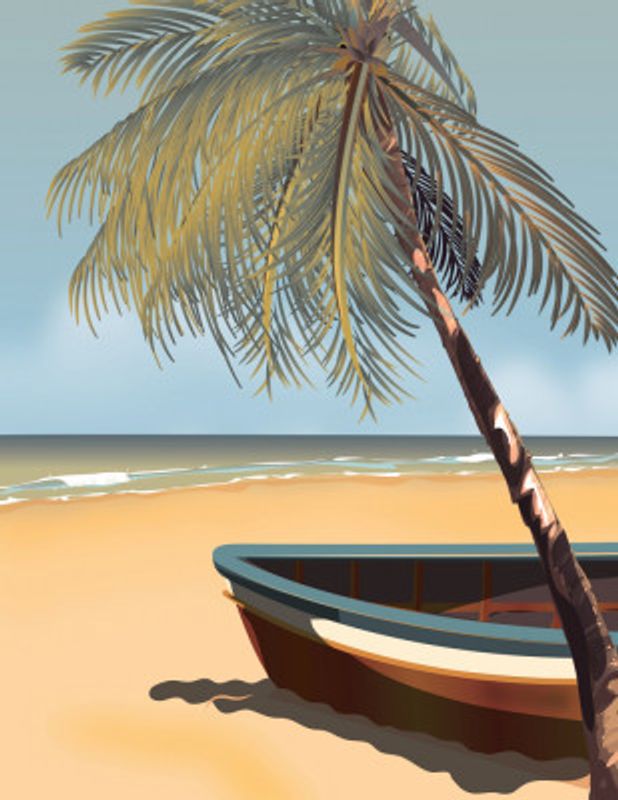 Tropical Fishing boat